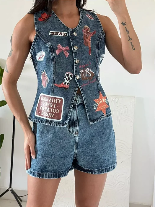 SHORT JEANS BOIADEIRA