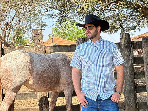 CAMISA VQS MC XADREZ PEQ V19-7001XP XADREZ COR:XADREZAZULCLARO