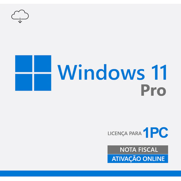 Microsoft Windows 11 Pro 32/64 Bits ESD - Digital para Download - FQC-10572