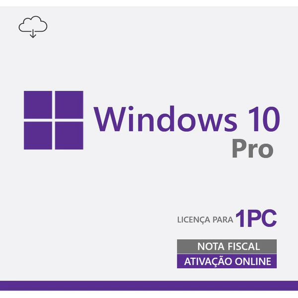 Microsoft Windows 10 Pro 32/64 Bits ESD - Digital para Download - FQC-094718