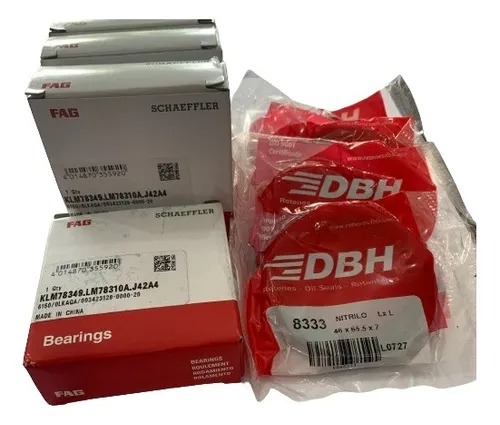 02 Kits Rolamentos Fag + Retent. Rodas Diant. Belina Corcel