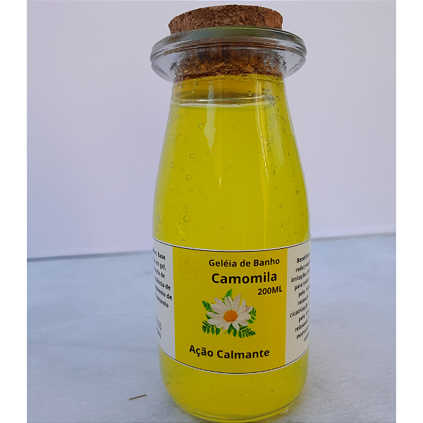 Sabonete líquido em gel de camomila 200ml – Calmante natural e hidratação suave para a pele