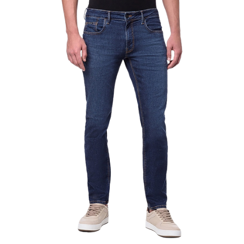 Calça Jeans Masculina Amaciada Skinny Cintura Baixa