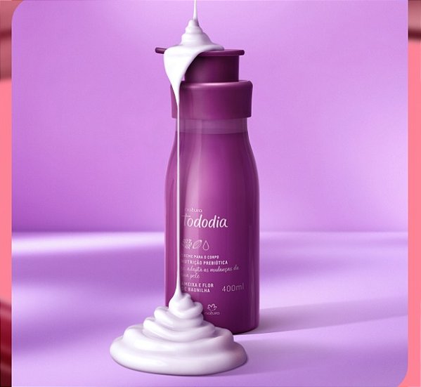 CREME DESODORANTE NUTRITIVO PARA O CORPO TODODIA AMEIXA E FLOR DE BAUNILHA 400ML