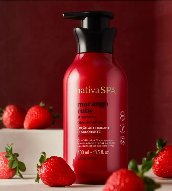 LOÇÃO ANTIOXIDANTE DESODORNTE CORPORAL NATIVA SPA MORANDO RUBY 400ML