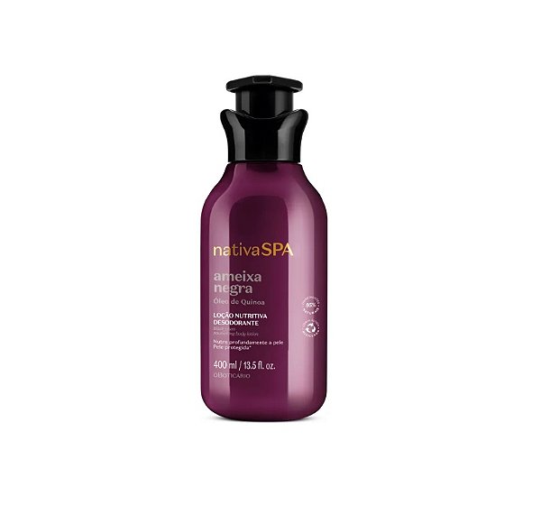 LOÇÃO HIDRATANTE DESODORANTE CORPORAL NATIVA SPA AMEIXA NEGRA 400ML
