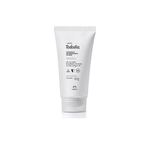 DESODORANTE ANTITRANSPIRANTE EM CREME TODODIA SEM PERFUME 80G