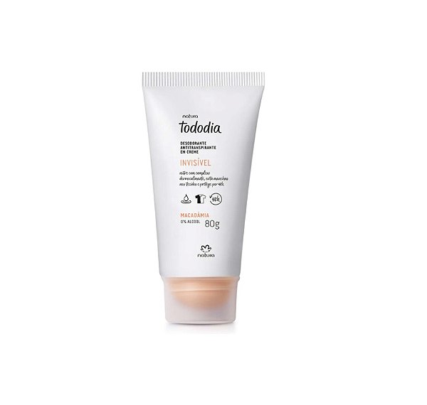 DESODORANTE ANTITRANSPIRANTE EM CREME TODODIA  MACADÂMIA 80G