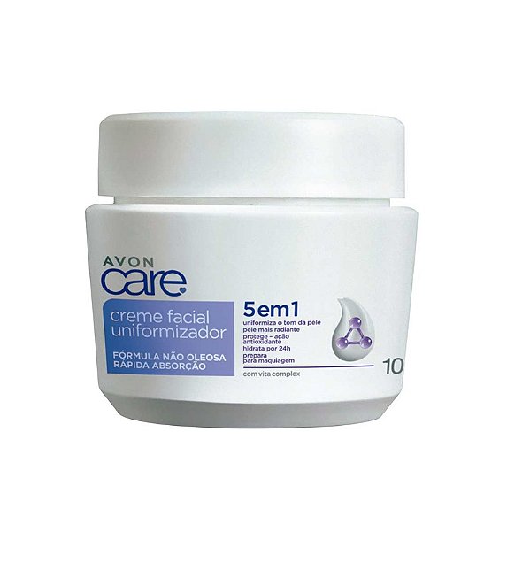 CREME FACIAL UNIFORMIZADOR 5 EM 1 AVON CARE 100G