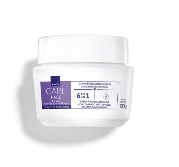 Avon Care Creme Facial Uniformizador 6 Em 1 100G