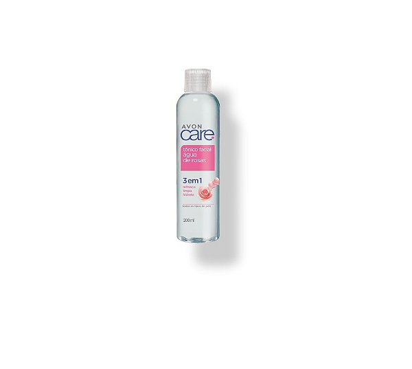 TÔNICO FACIAL ÁGUA DE ROSAS 3 EM 1 AVON CARE 200ML