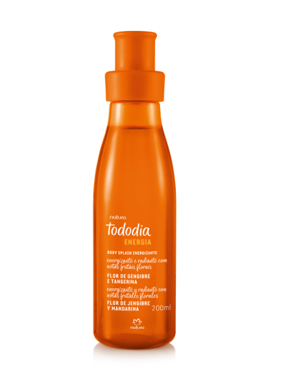 Body Splash Tododia Flor de Gengibre e Tangerina 200 ml
