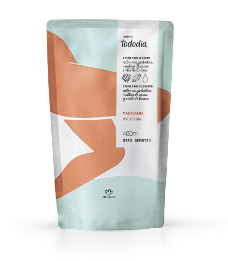 Refil Creme Desodorante Nutritivo Corporal Tododia Macadâmia 400ml