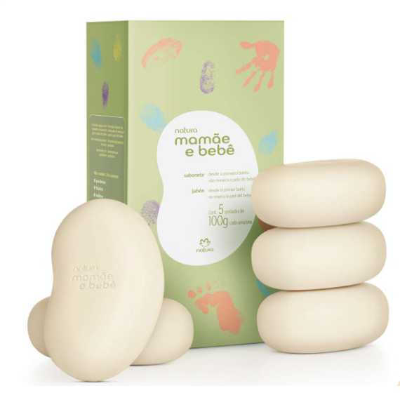 Sabonete Barra Mamãe e Bebê 5uni