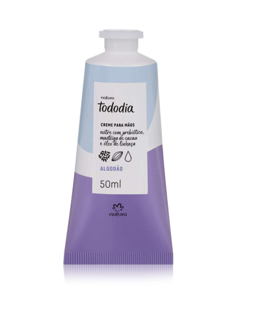 Creme Nutritivo para as Mãos Tododia Algodão 50 ml