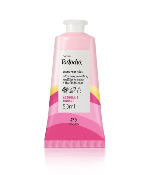 Creme Nutritivo para as Mãos Tododia Acerola e Hibisco 50 ml