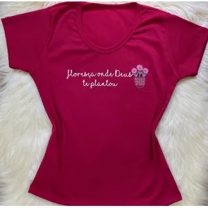 Camiseta Feminina Floresça - Marçala