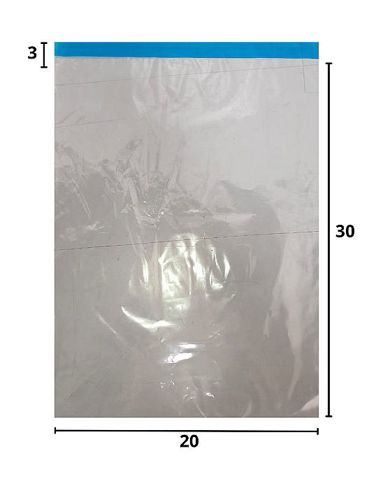 Envelope de Segurança Transparente 20x30
