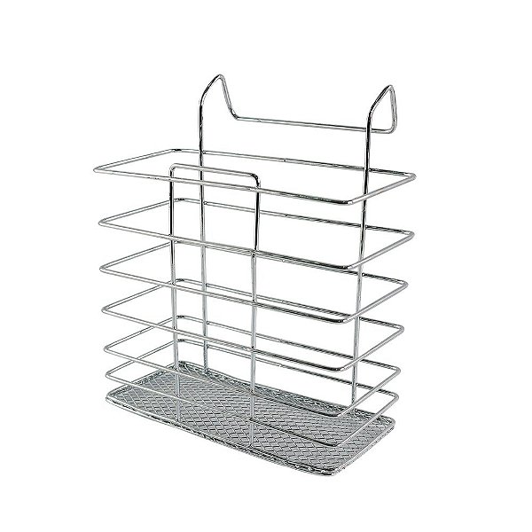 Escorredor de Louças Aço Inox Com Suporte de Talher e Copos