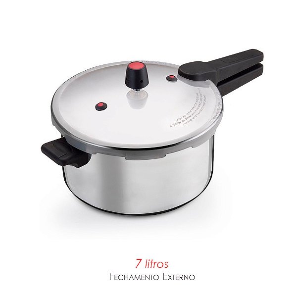 Panela de Pressão 7 Litros Fechamento Externo