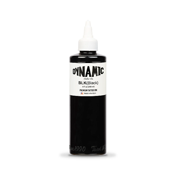 Tinta Dynamic Ink Tattoo Preto 240ml (Original)