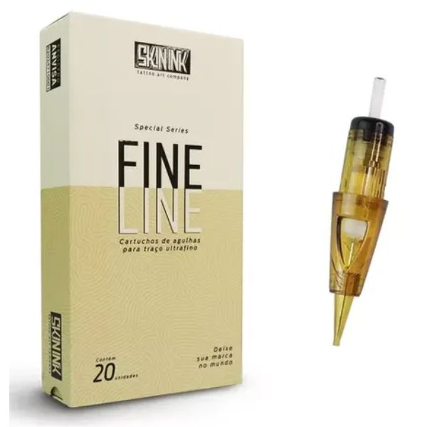 Caixa de Cartucho Skin Ink - Line Line Tattoo c/ 20un