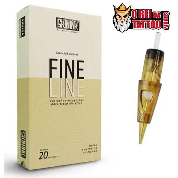 Caixa de Cartucho Skin Ink - Line Line Tattoo c/ 5un
