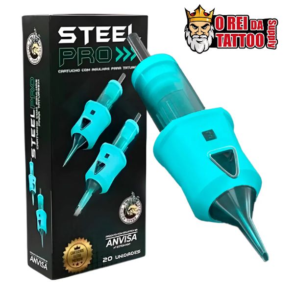 Caixa de cartucho Steel Pro - ART PIG Tattoo 20uni