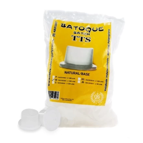 Batoque TTS Translucido Union Com Base - G - 250 unidades