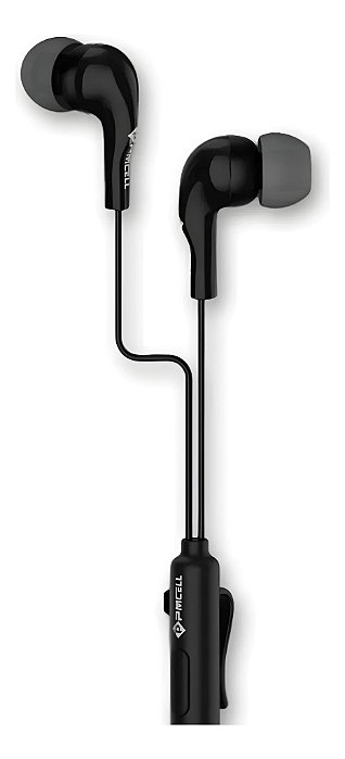 Fone Com Fio Intra-Auricular Com Borrachinha PMCELL FO-11