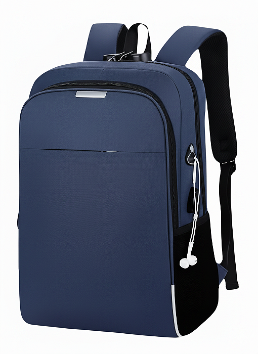 Mochila Executiva para Notebook com Entrada USB Azul