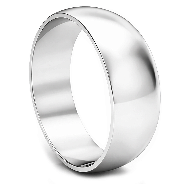 Aliança de Namoro Prata 950 Masculina 5,8mm Unidade | ALI132