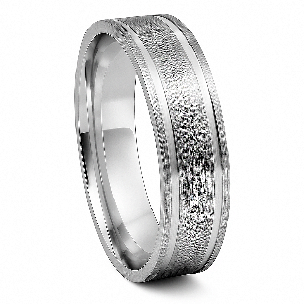 Aliança de Namoro Prata 950 Feminina 5,0mm Unidade | ALI163
