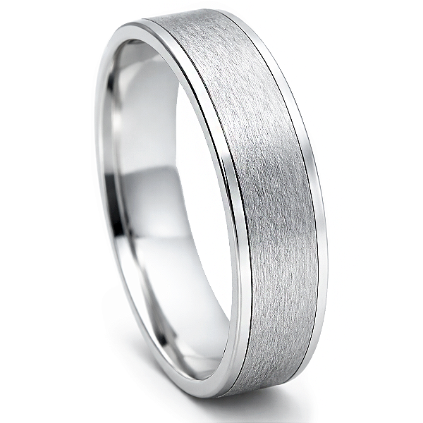 Aliança de Namoro Prata 950 Feminina 5,0mm Unidade | ALI171