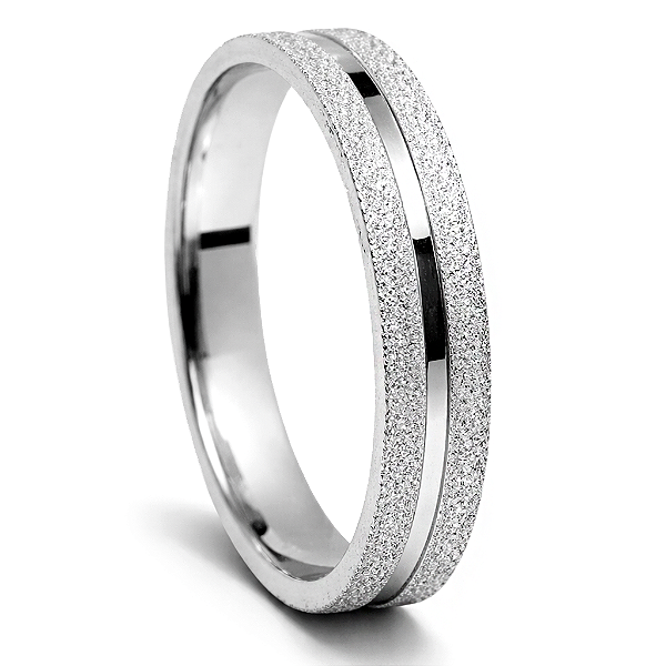 Aliança de Namoro Prata 950 Feminina 4,0mm Unidade | ALI198