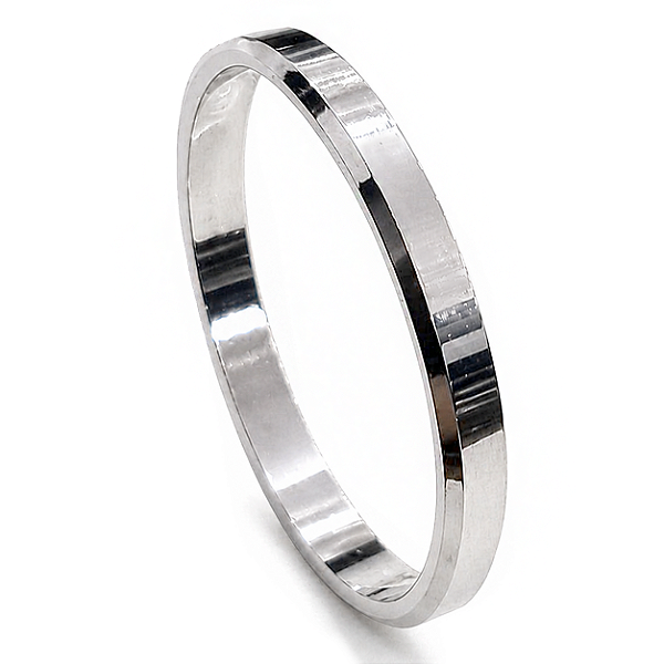 Aliança de Namoro Prata 950 Masculina 3,0mm Unidade | ALI209