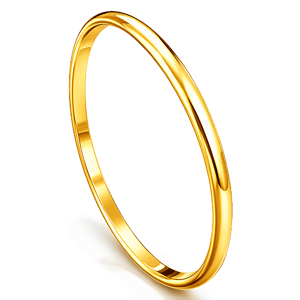 Par de Alianças Ouro 6k Meia Cana 1mm | ALI6-229OA