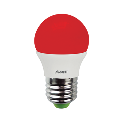 LAMPADA LED BOLINHA  4W BIV VERMELHA AVANT