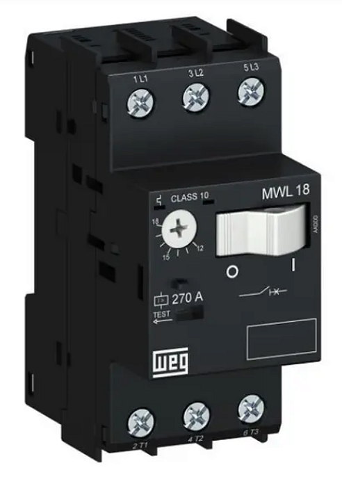 DISJUNTOR MOTOR WEG MWL 18 6,3 - 10A
