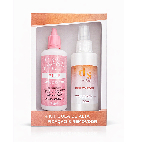 Kit Cola DS Hair Glue 60Ml + Removedor 100ml