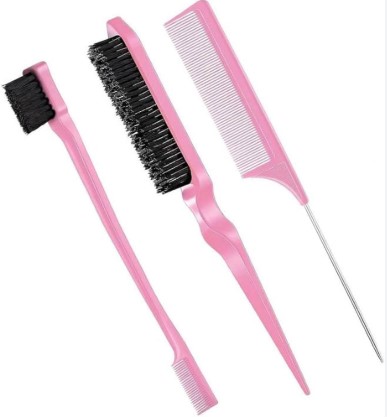 Kit Escova Escovinha Pente Baby Hair Sobrancelha Cabelo Lace