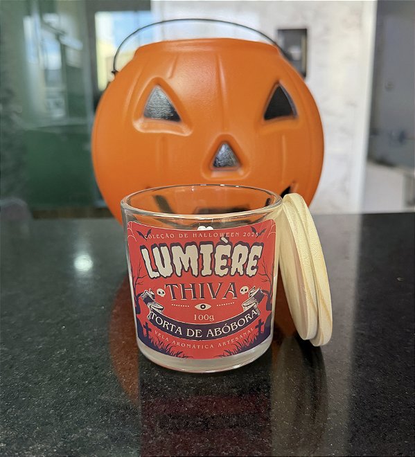 Vela Aromática Torta de abóbora | Coleção de Halloween