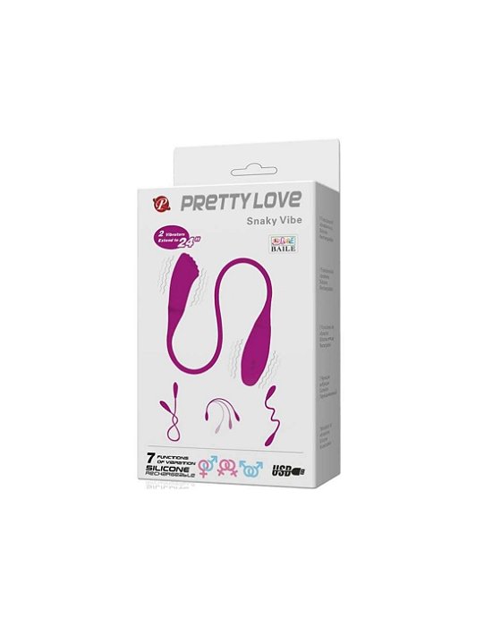 Vibrador Recarregável Duplo Flexível com 7 Modos de Vibração – PRETTY LOVE