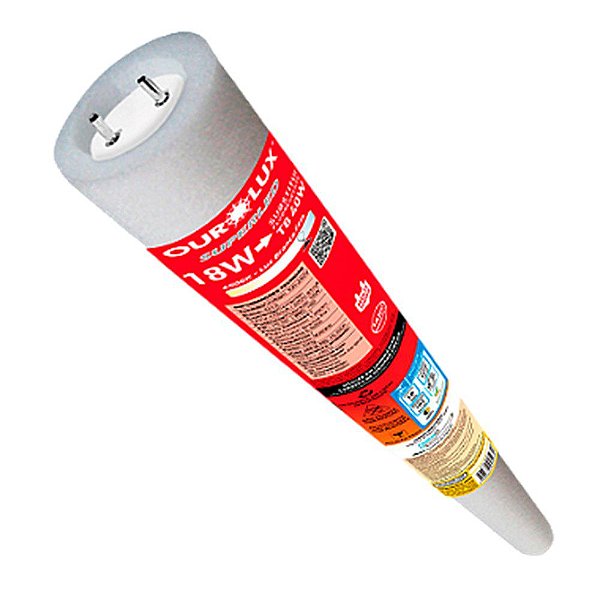 Lâmpada Superled Tubular T8 18W com Driver bivolt 6500K.