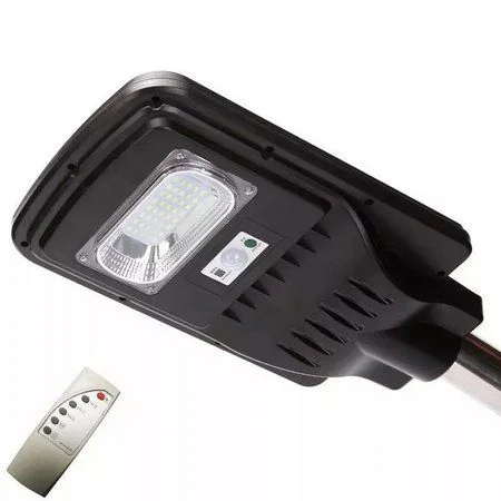 Luminária Publica de poste solar 20W LED 6500K com sensor e controle.