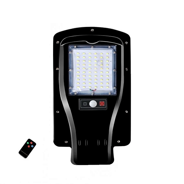Luminária Publica de poste solar 30W LED 6500K com sensor e controle.
