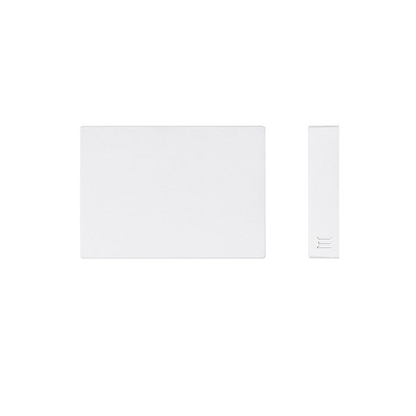 Balizador de sobrepor LED mini Neu 2 retangular facho simples externo 3000K 1,5w IP65 bivolt 5X7X1,15cm policarbonato branco.