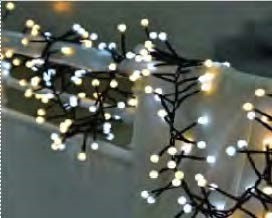 Pisca Festão 400 LEDS bolinha branco e morna bivolt 3 metros IP65 com memória.