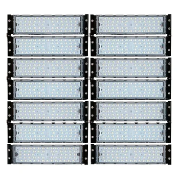 Refletor Industrial holofote modular LED 700W 4000K branco neutro IP67.