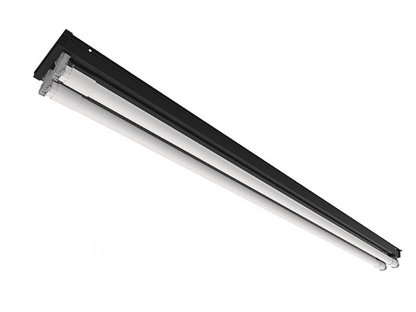 Luminária multifuncional na cor preta para 1 lâmpada 18/20W 120cm.